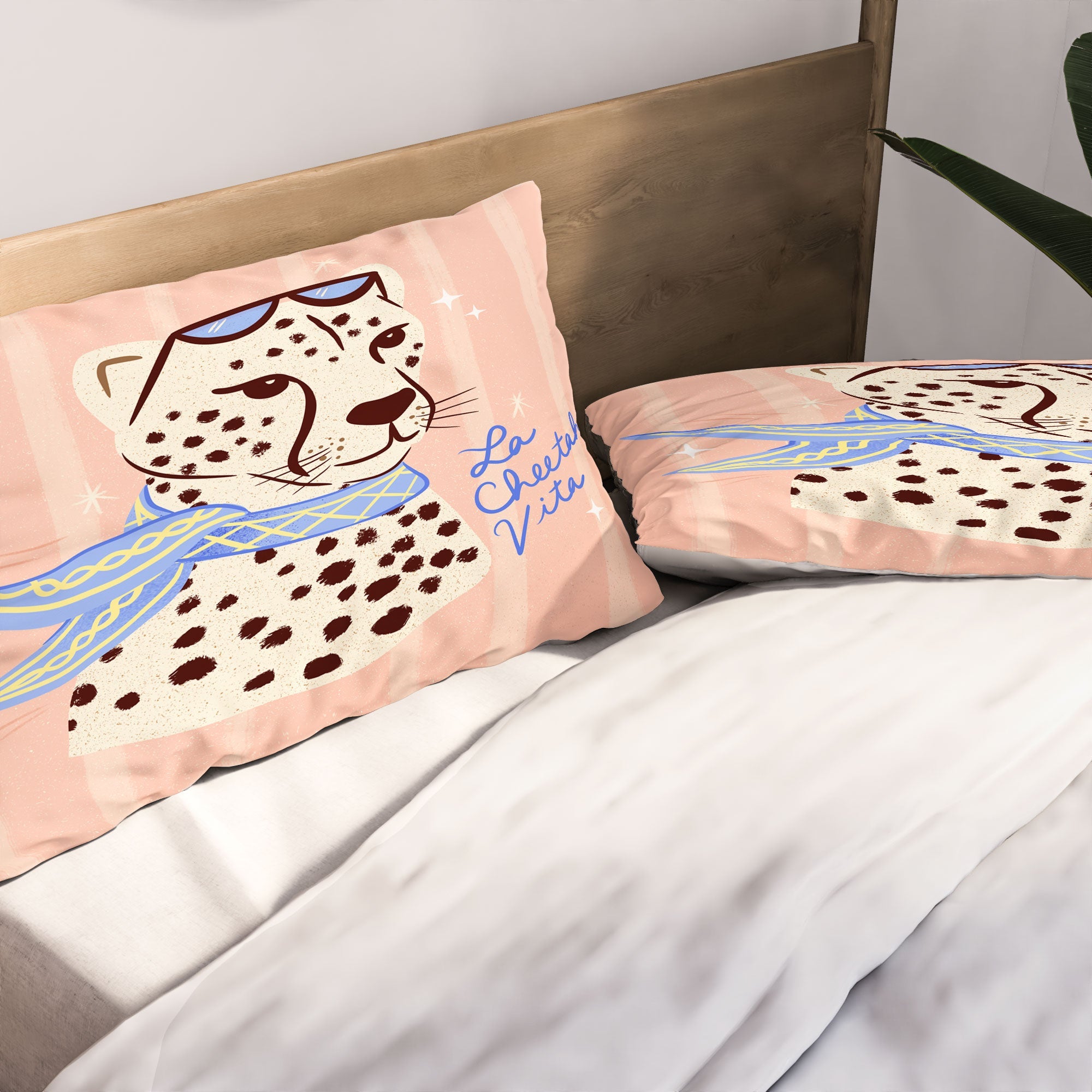 Design by Spark La Cheetah Vita Pillow Shams