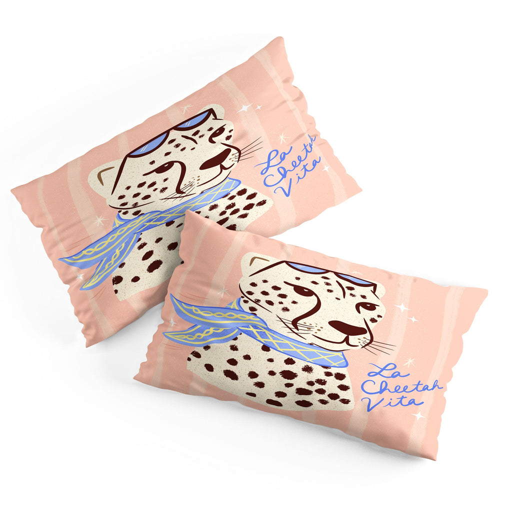 Design by Spark La Cheetah Vita Pillow Shams