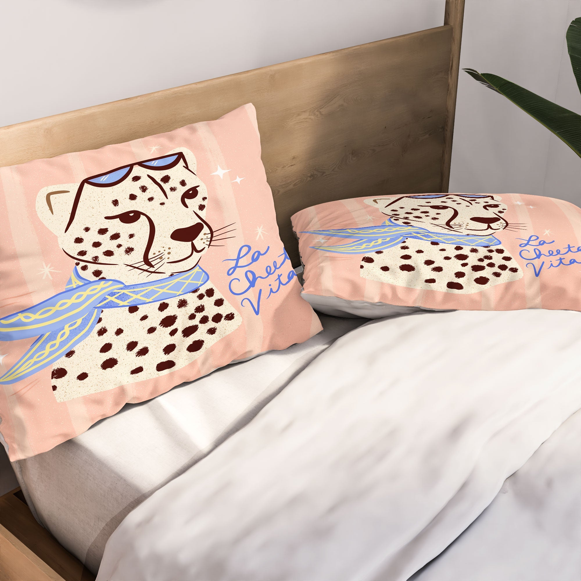 Design by Spark La Cheetah Vita Pillow Shams