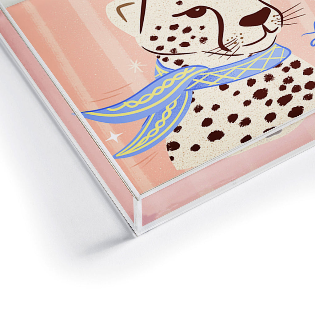 Design by Spark La Cheetah Vita Acrylic Tray