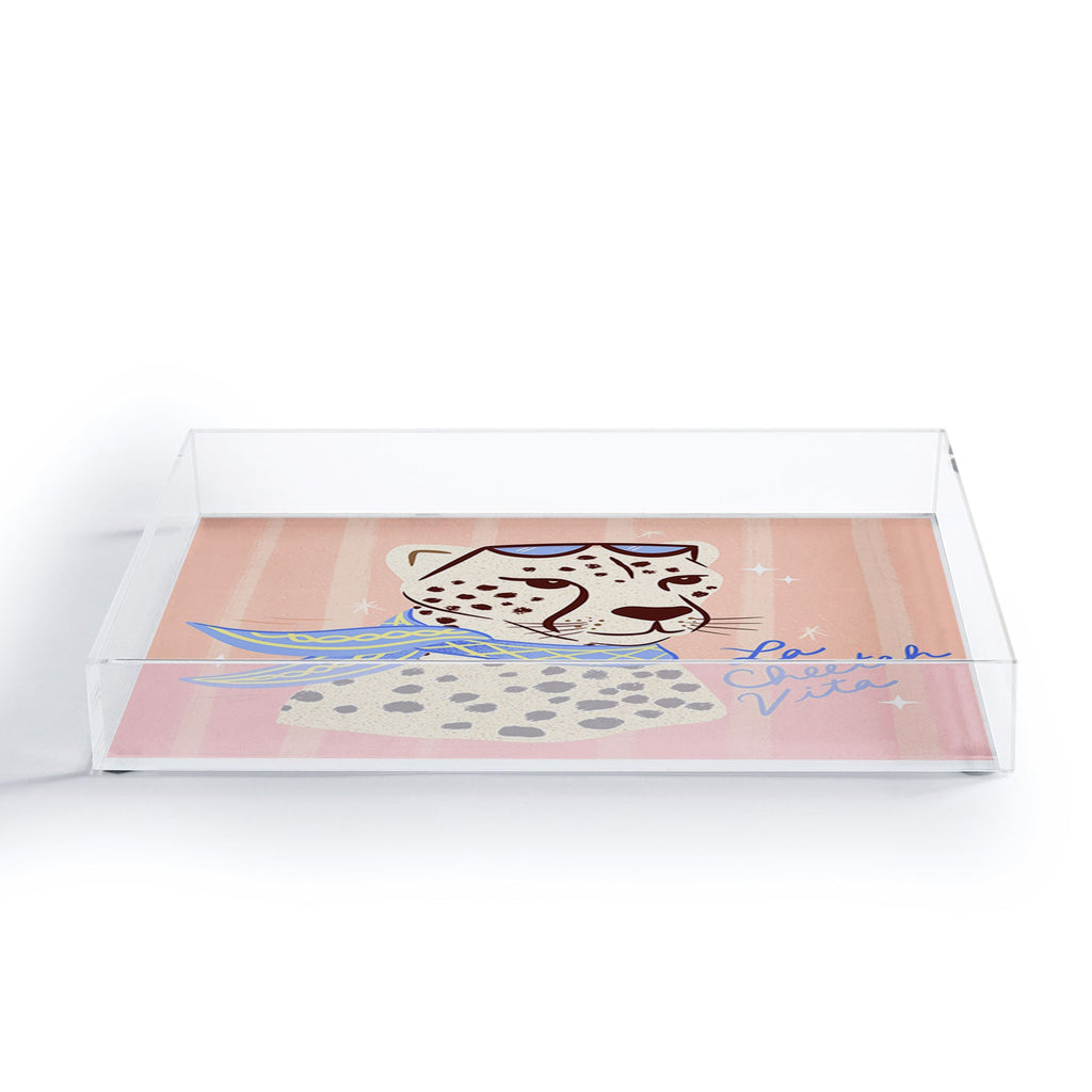 Design by Spark La Cheetah Vita Acrylic Tray