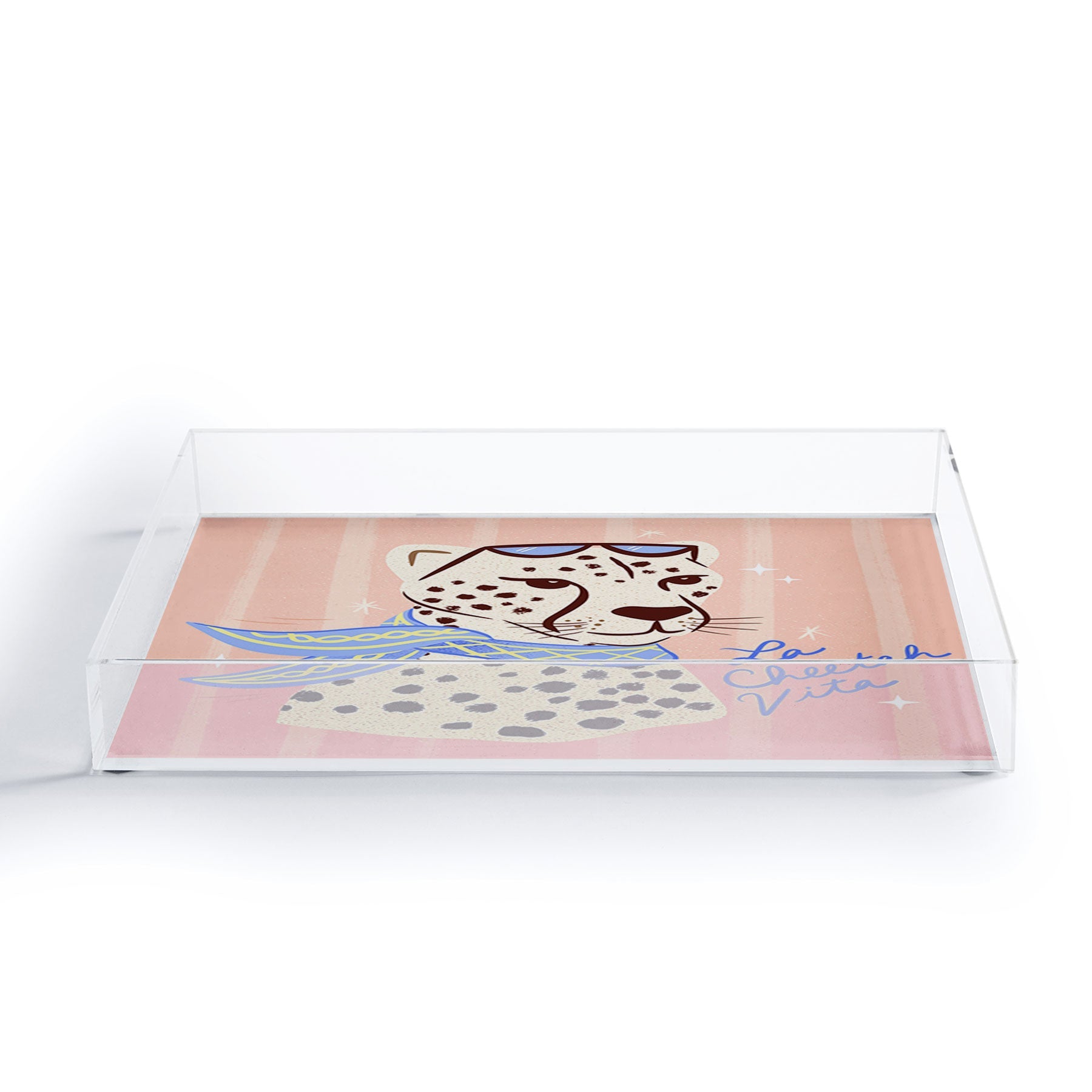 Design by Spark La Cheetah Vita Acrylic Tray