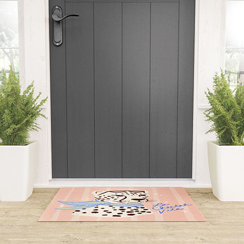 Design by Spark La Cheetah Vita Welcome Mat