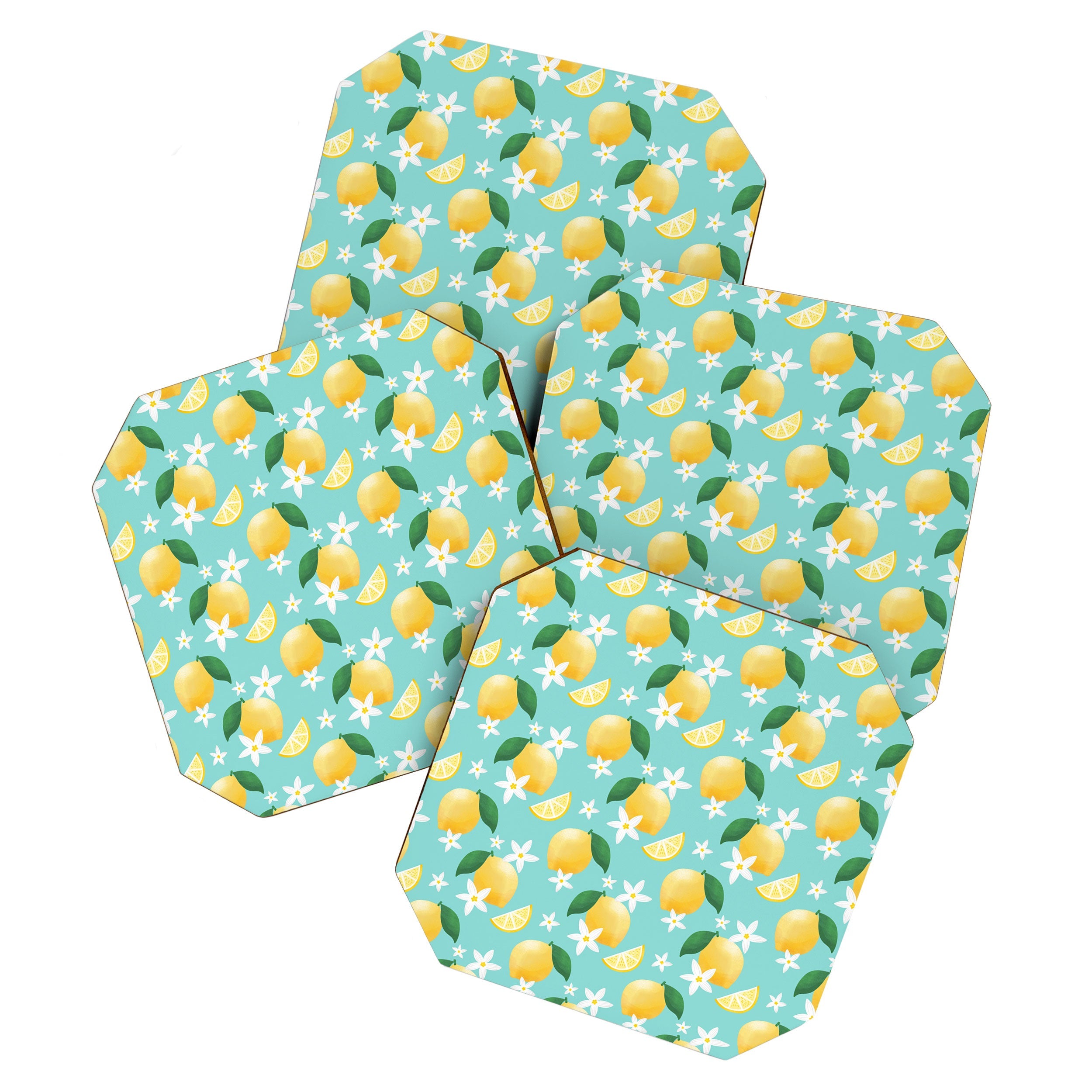 Design by Spark Lemon Florals Coaster Set