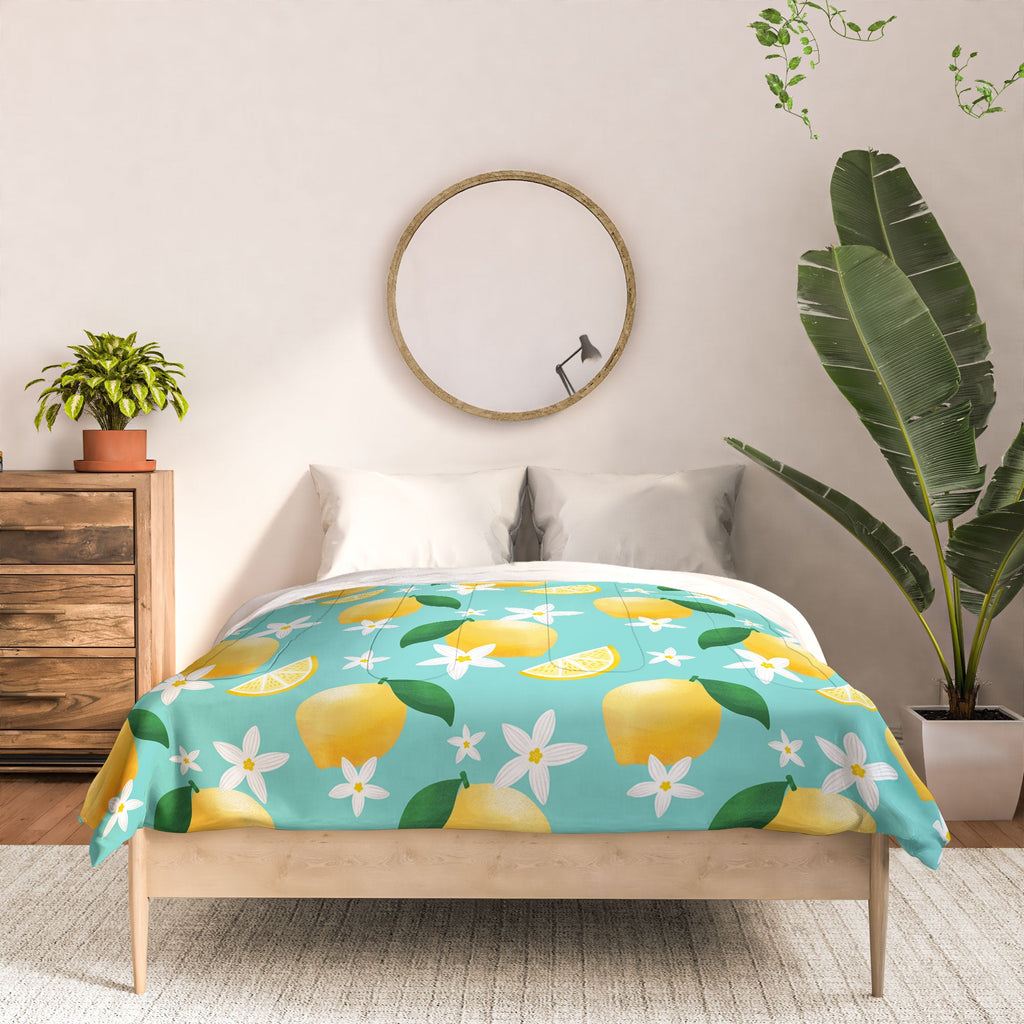 Design by Spark Lemon Florals Comforter