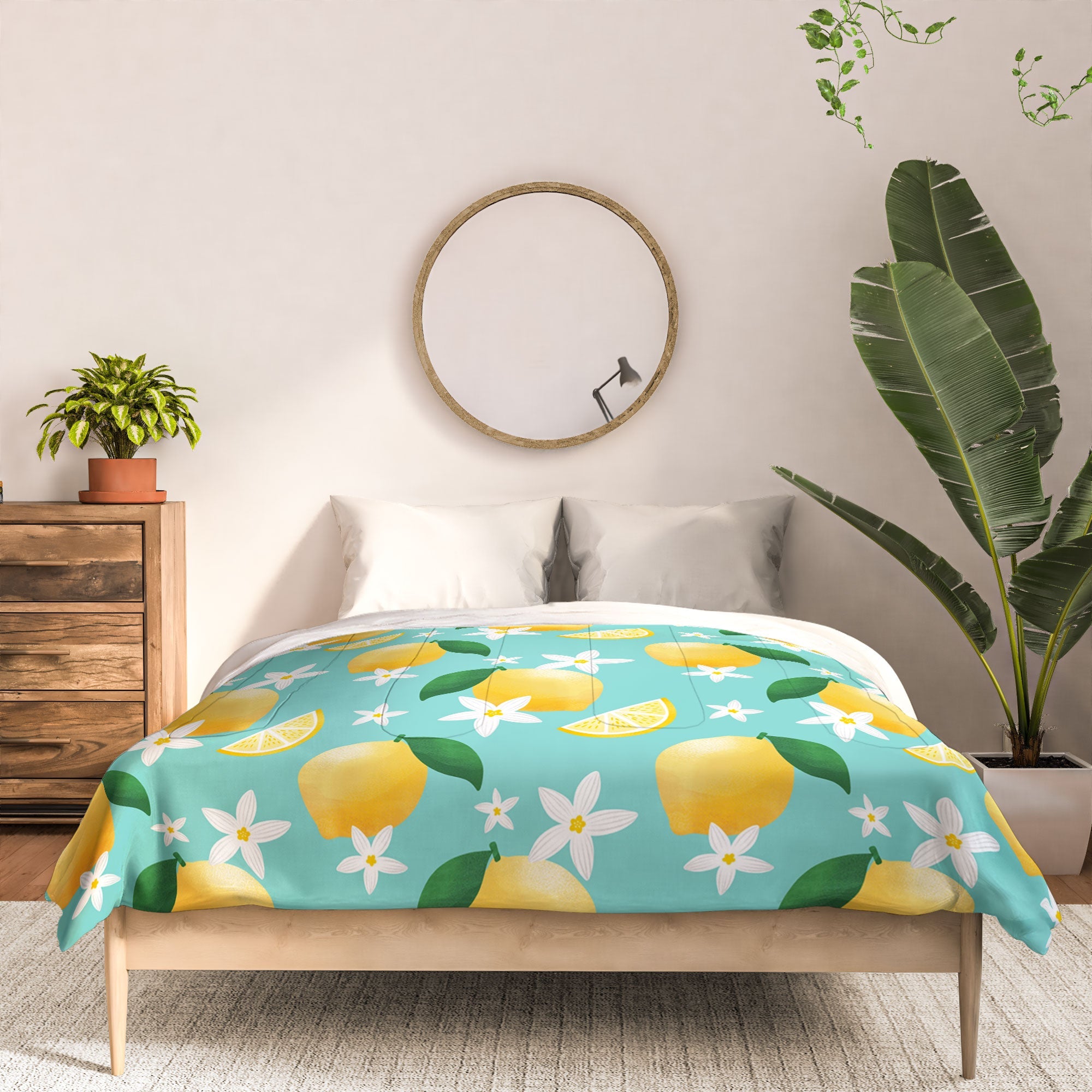 Design by Spark Lemon Florals Comforter