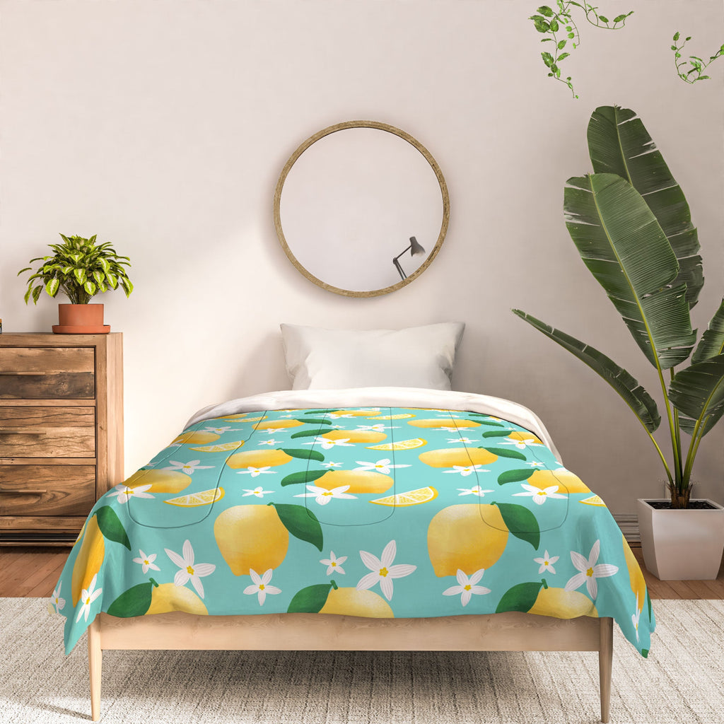 Design by Spark Lemon Florals Comforter