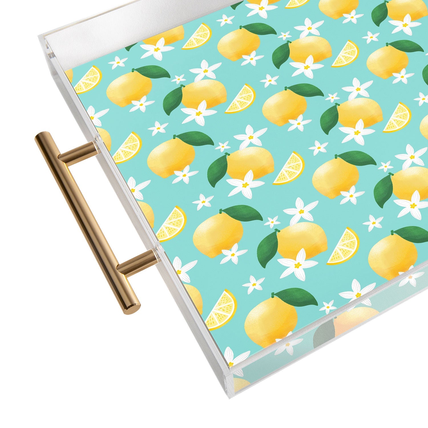 Design by Spark Lemon Florals Acrylic Tray
