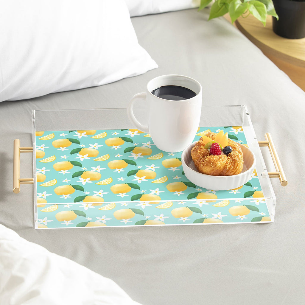 Design by Spark Lemon Florals Acrylic Tray