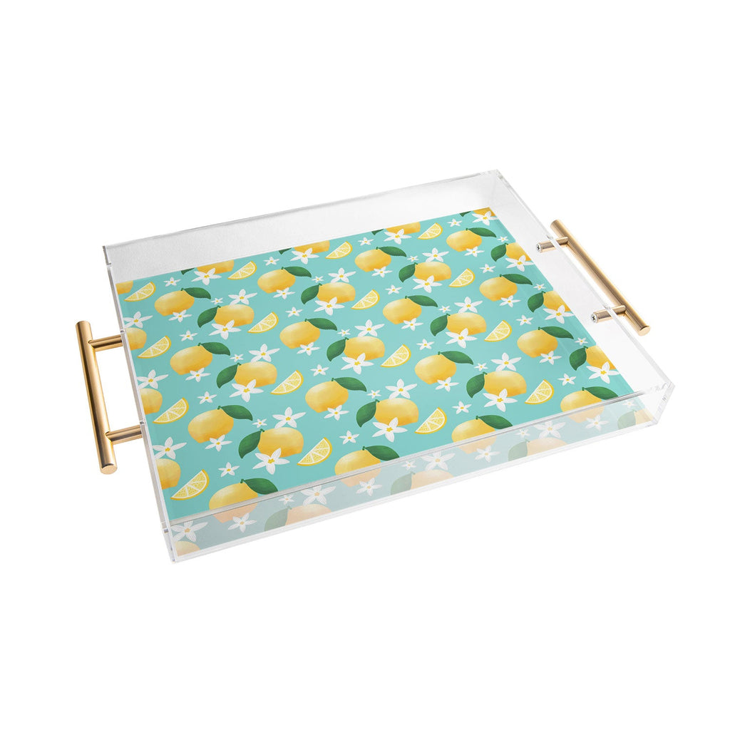Design by Spark Lemon Florals Acrylic Tray