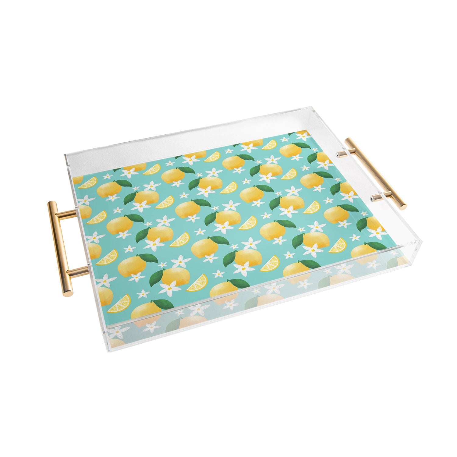 Design by Spark Lemon Florals Acrylic Tray
