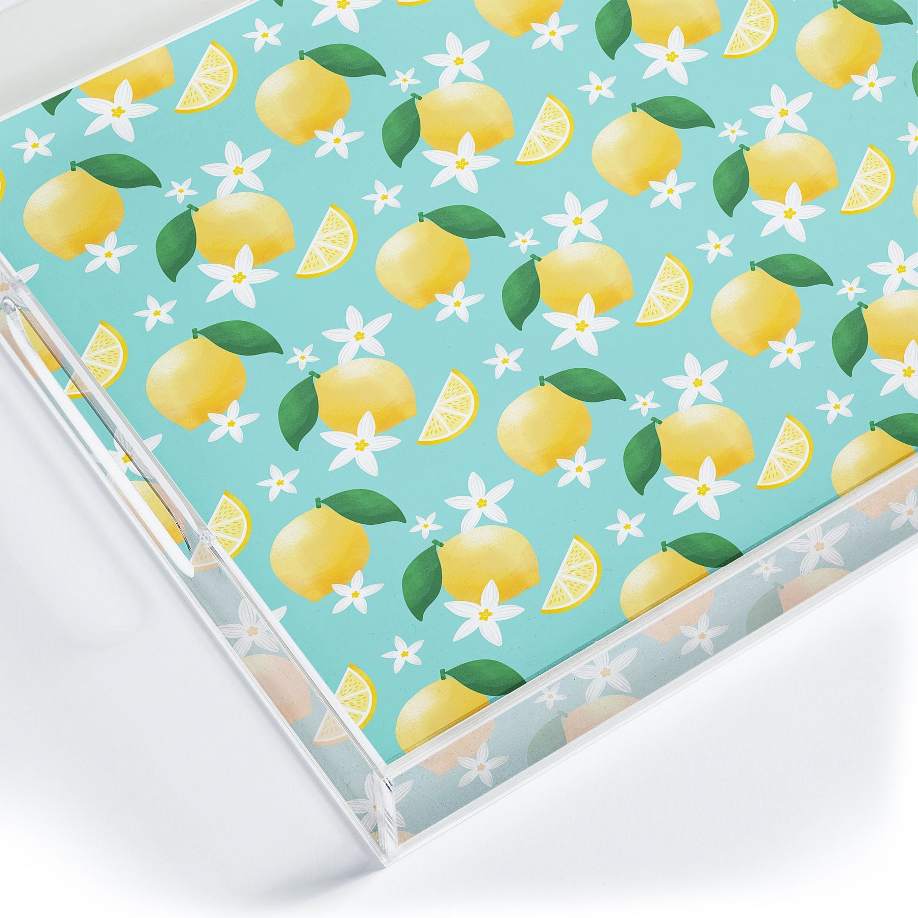 Design by Spark Lemon Florals Acrylic Tray