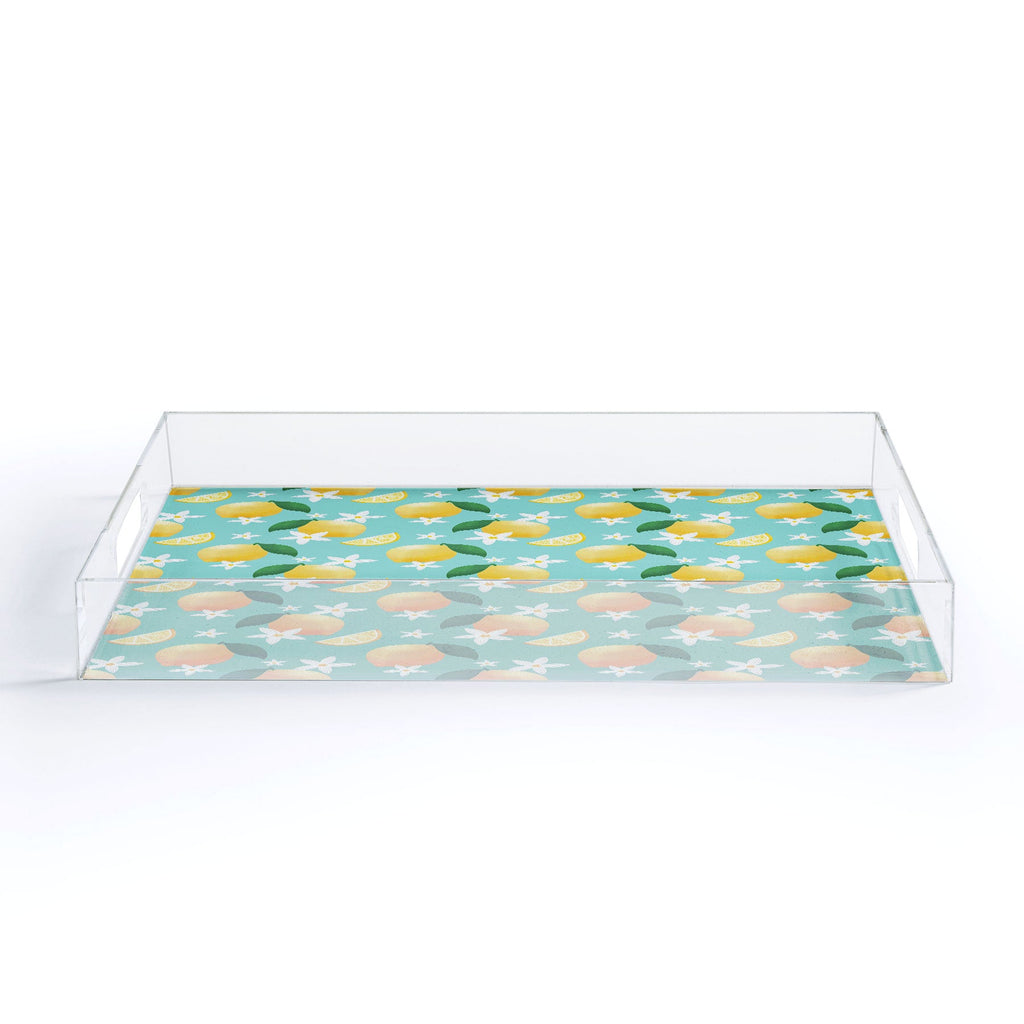 Design by Spark Lemon Florals Acrylic Tray