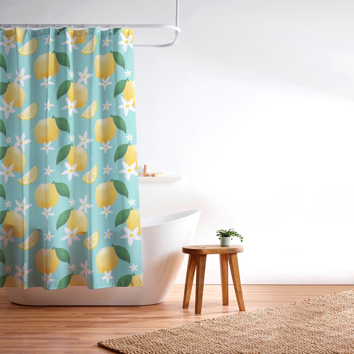 Design by Spark Lemon Florals Shower Curtain