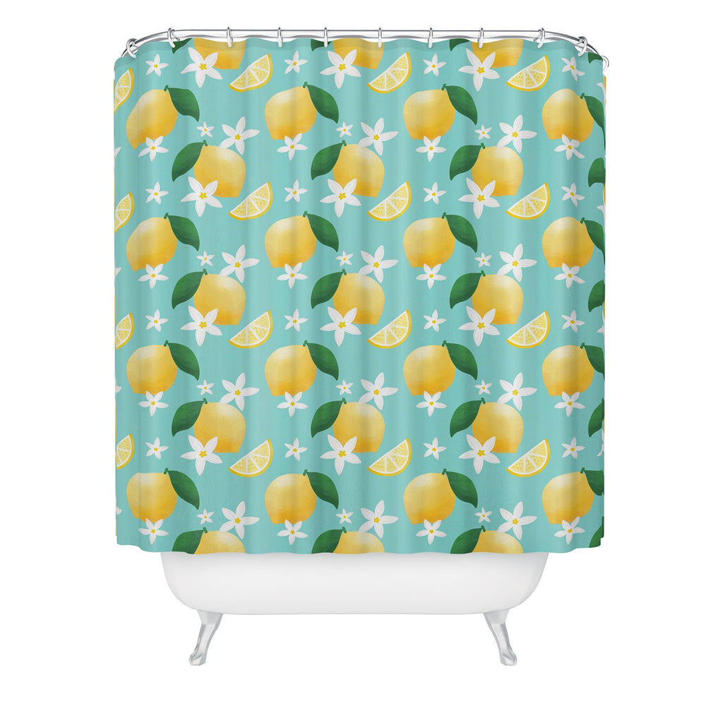 Design by Spark Lemon Florals Shower Curtain