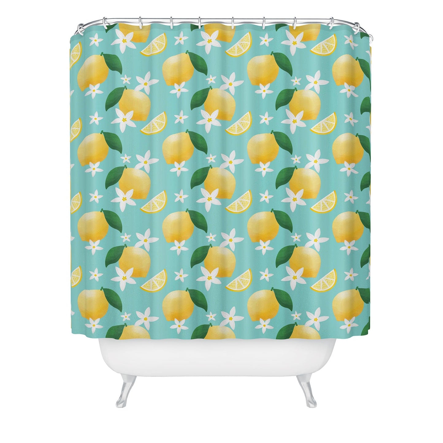 Design by Spark Lemon Florals Shower Curtain