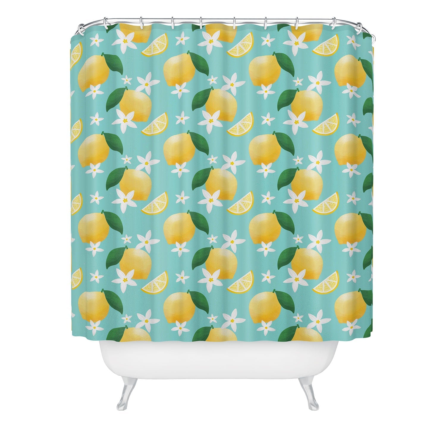 Design by Spark Lemon Florals Shower Curtain