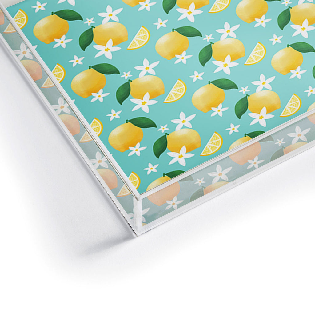 Design by Spark Lemon Florals Acrylic Tray