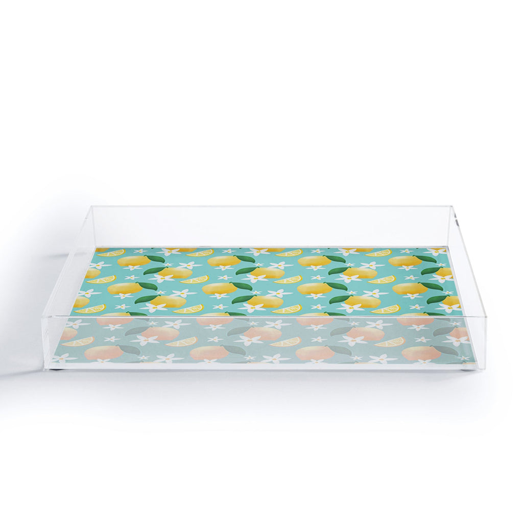 Design by Spark Lemon Florals Acrylic Tray