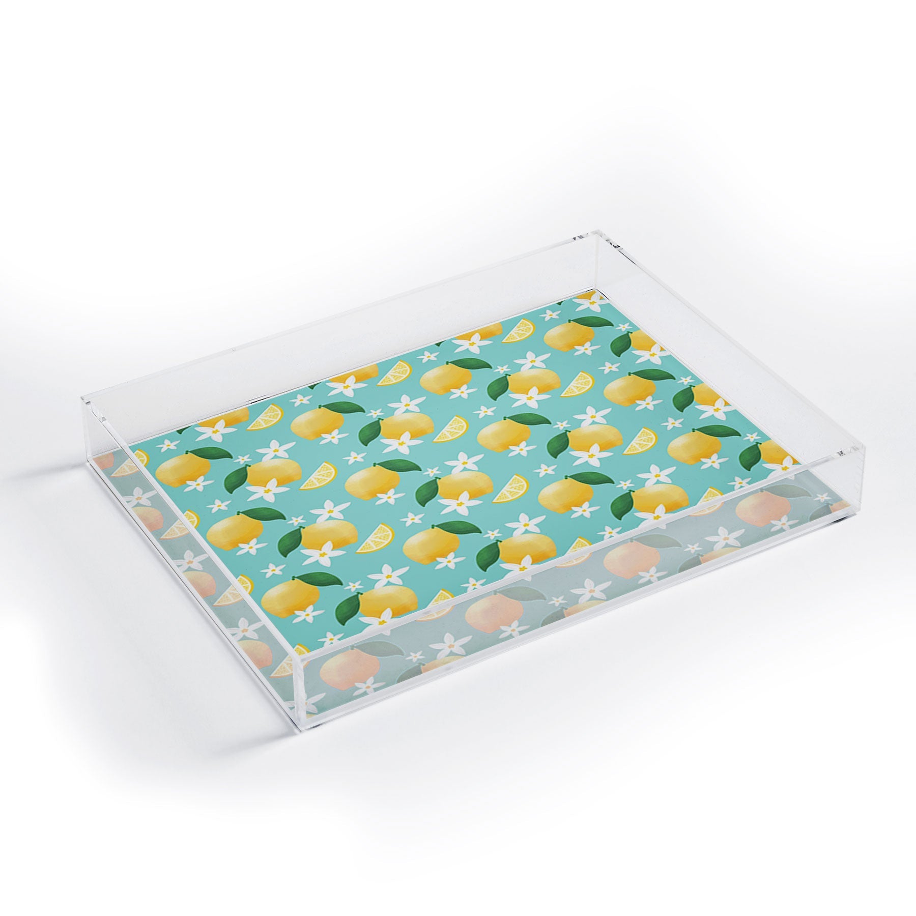Design by Spark Lemon Florals Acrylic Tray