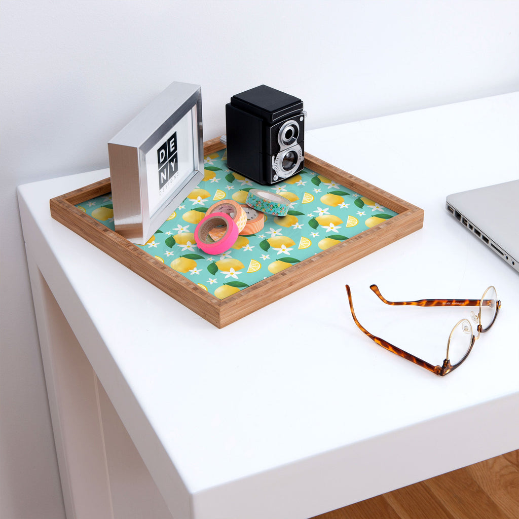Design by Spark Lemon Florals Square Tray