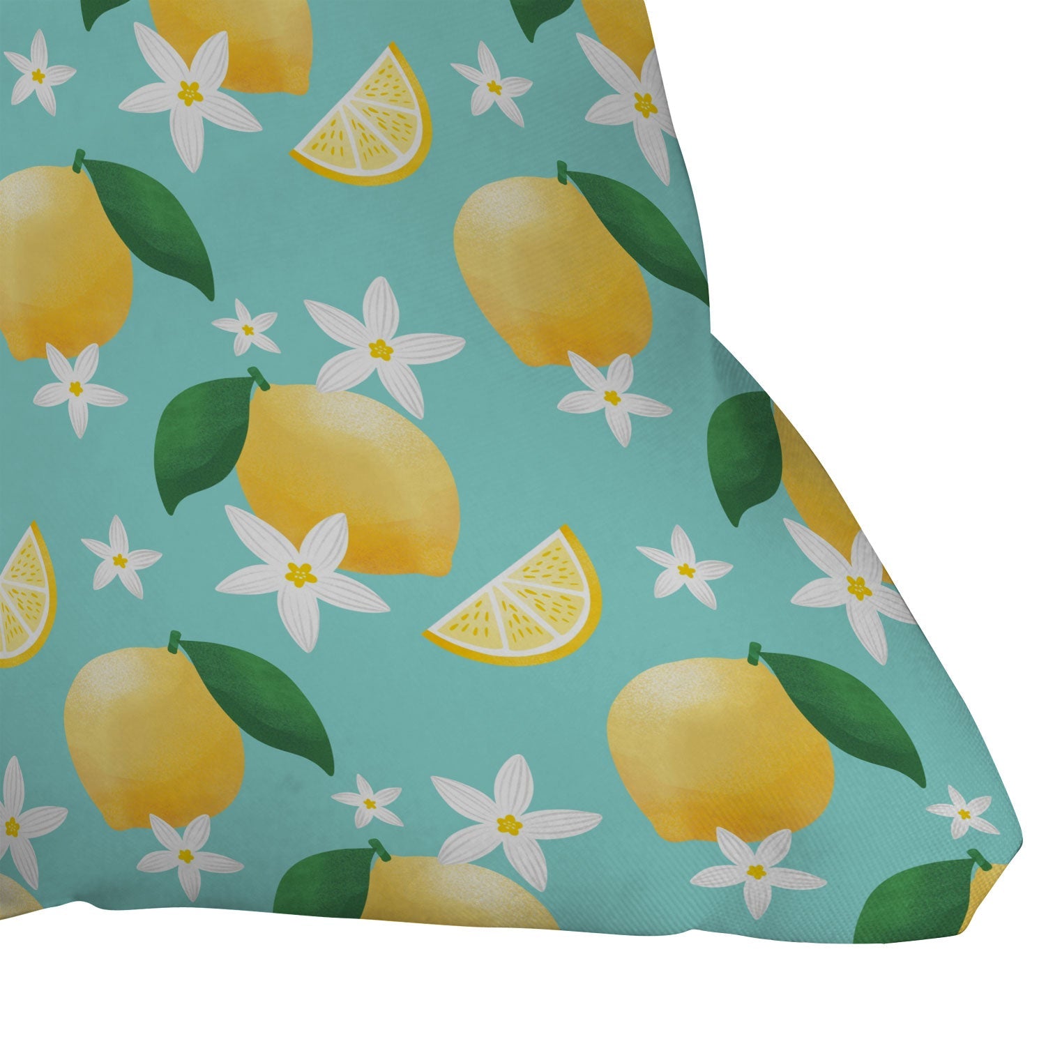 Design by Spark Lemon Florals Outdoor Throw Pillow