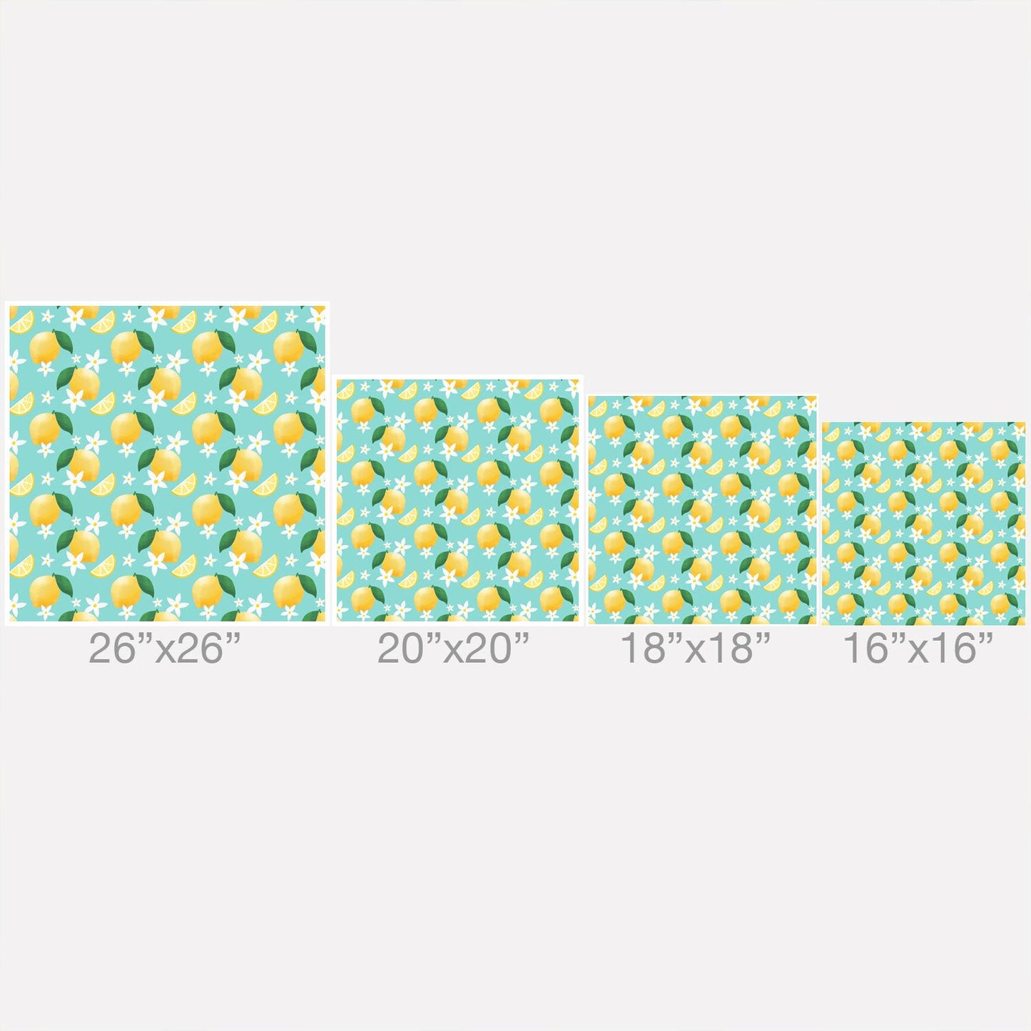 Design by Spark Lemon Florals Throw Pillow