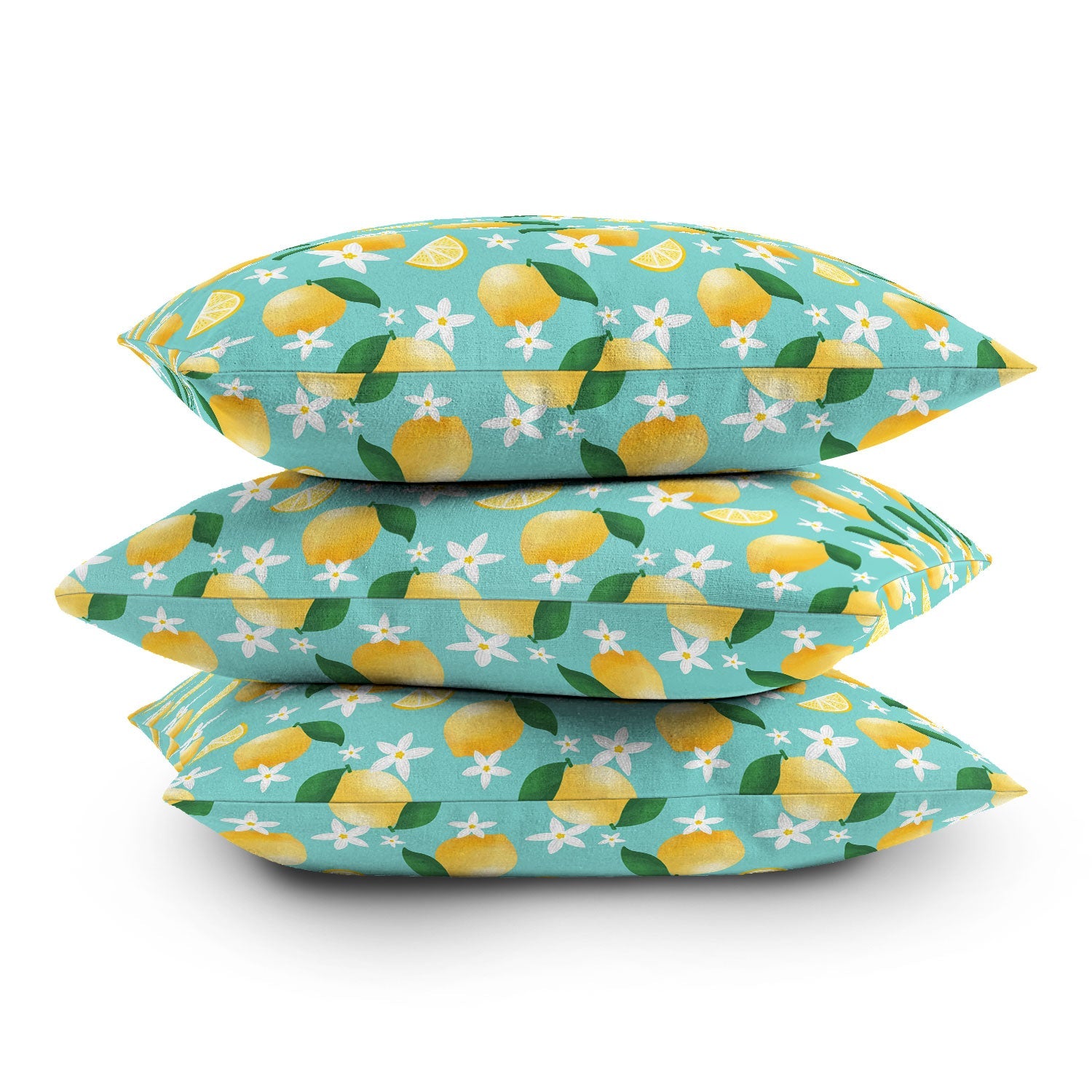 Design by Spark Lemon Florals Outdoor Throw Pillow