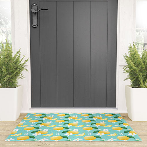 Design by Spark Lemon Florals Welcome Mat