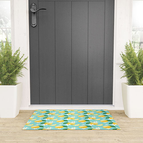 Design by Spark Lemon Florals Welcome Mat