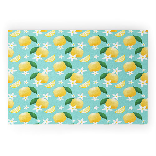 Design by Spark Lemon Florals Welcome Mat