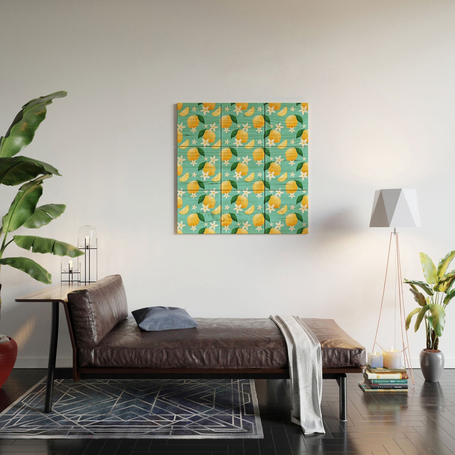 Design by Spark Lemon Florals Wood Wall Mural