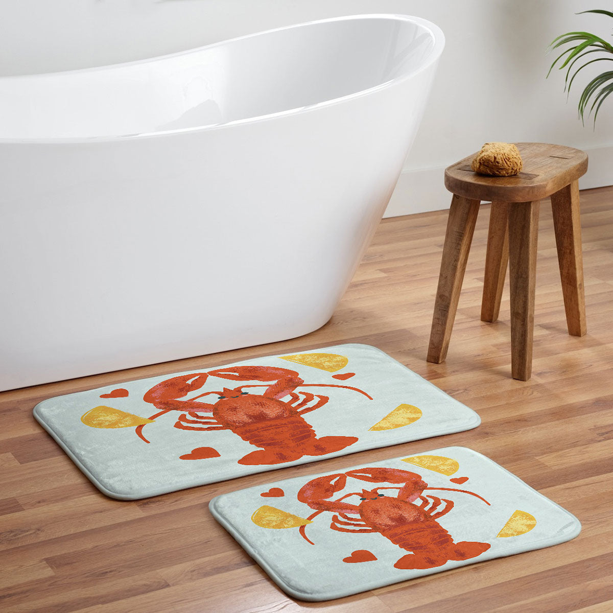 Design by Spark Lob You Lobster Memory Foam Bath Mat