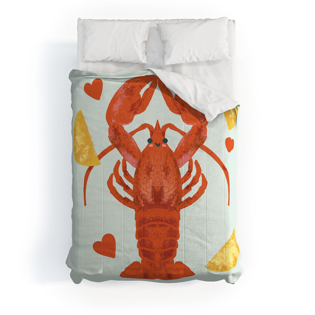 Design by Spark Lob You Lobster Comforter