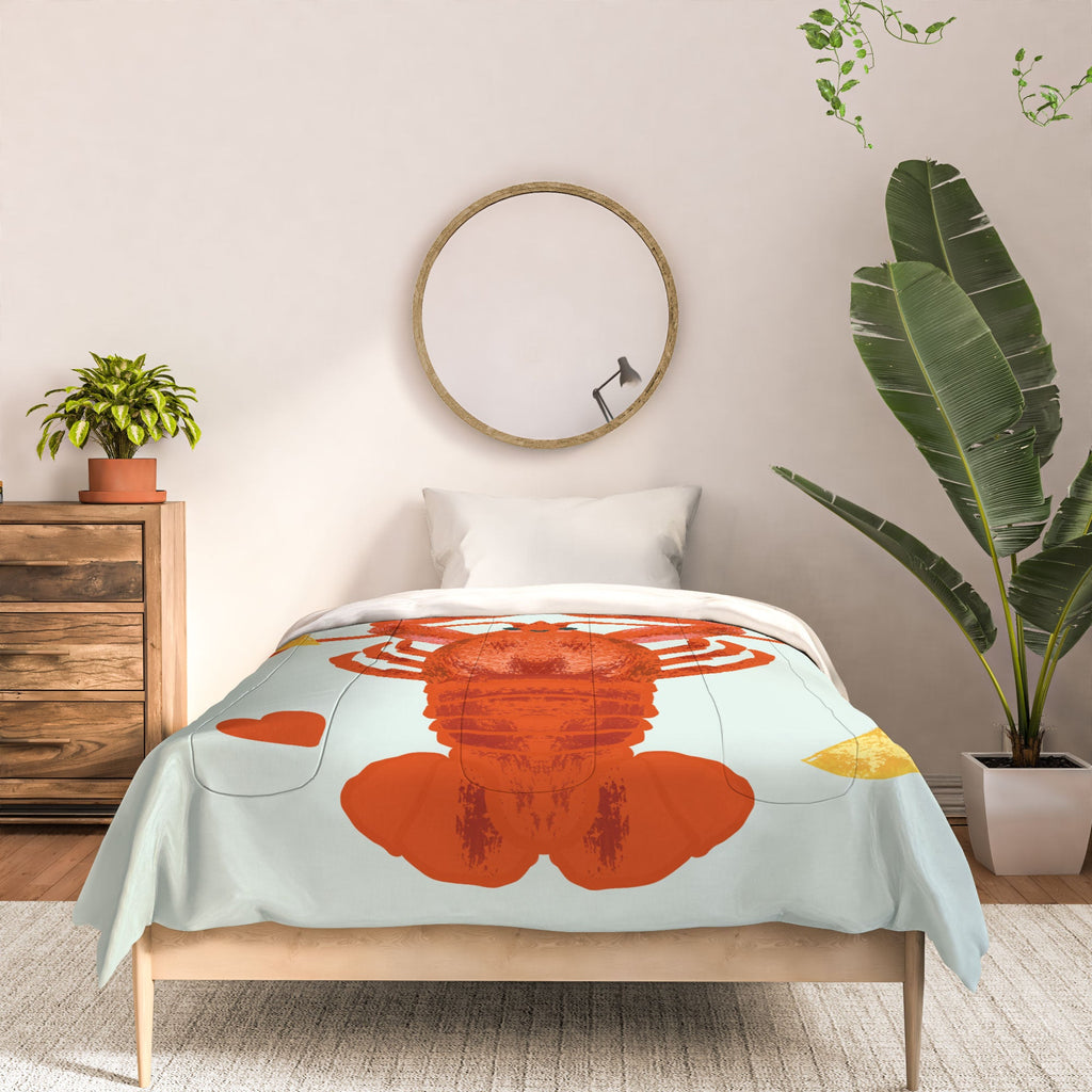 Design by Spark Lob You Lobster Comforter
