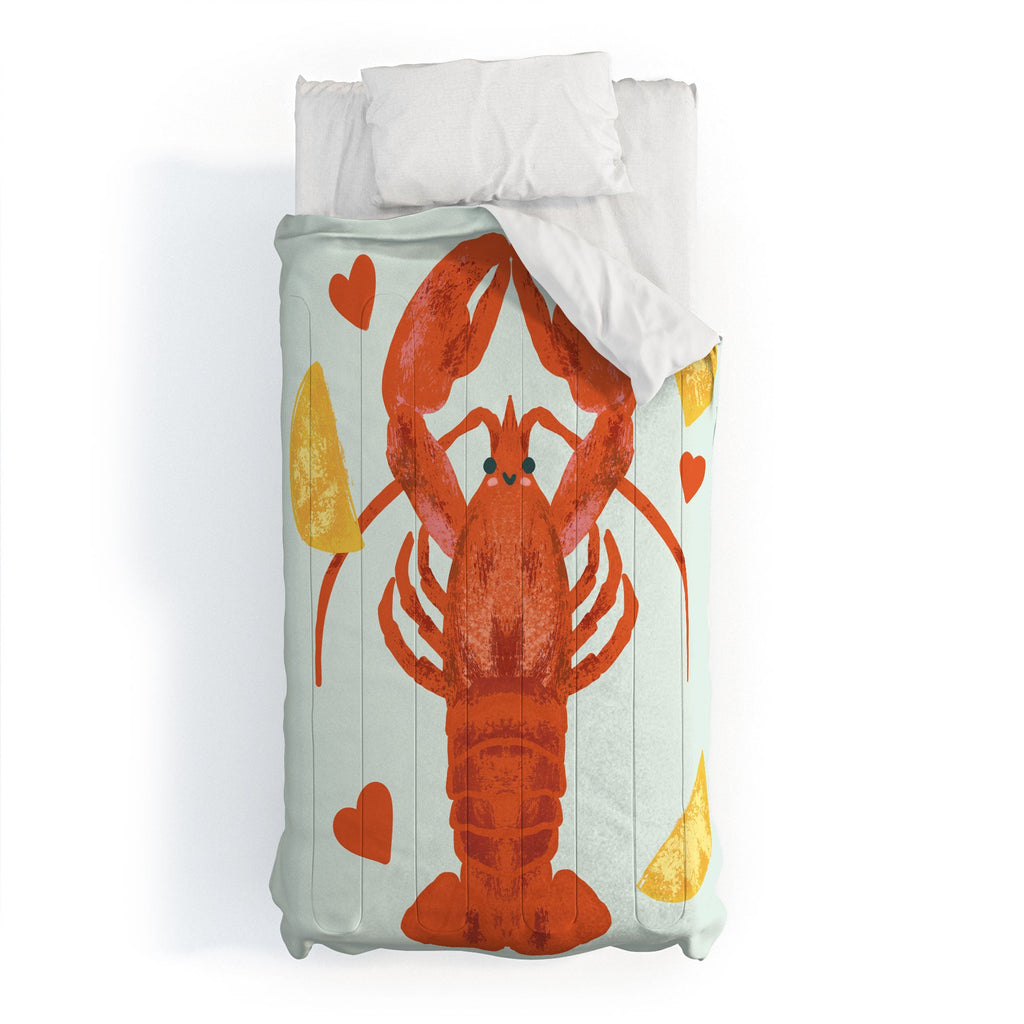 Design by Spark Lob You Lobster Comforter