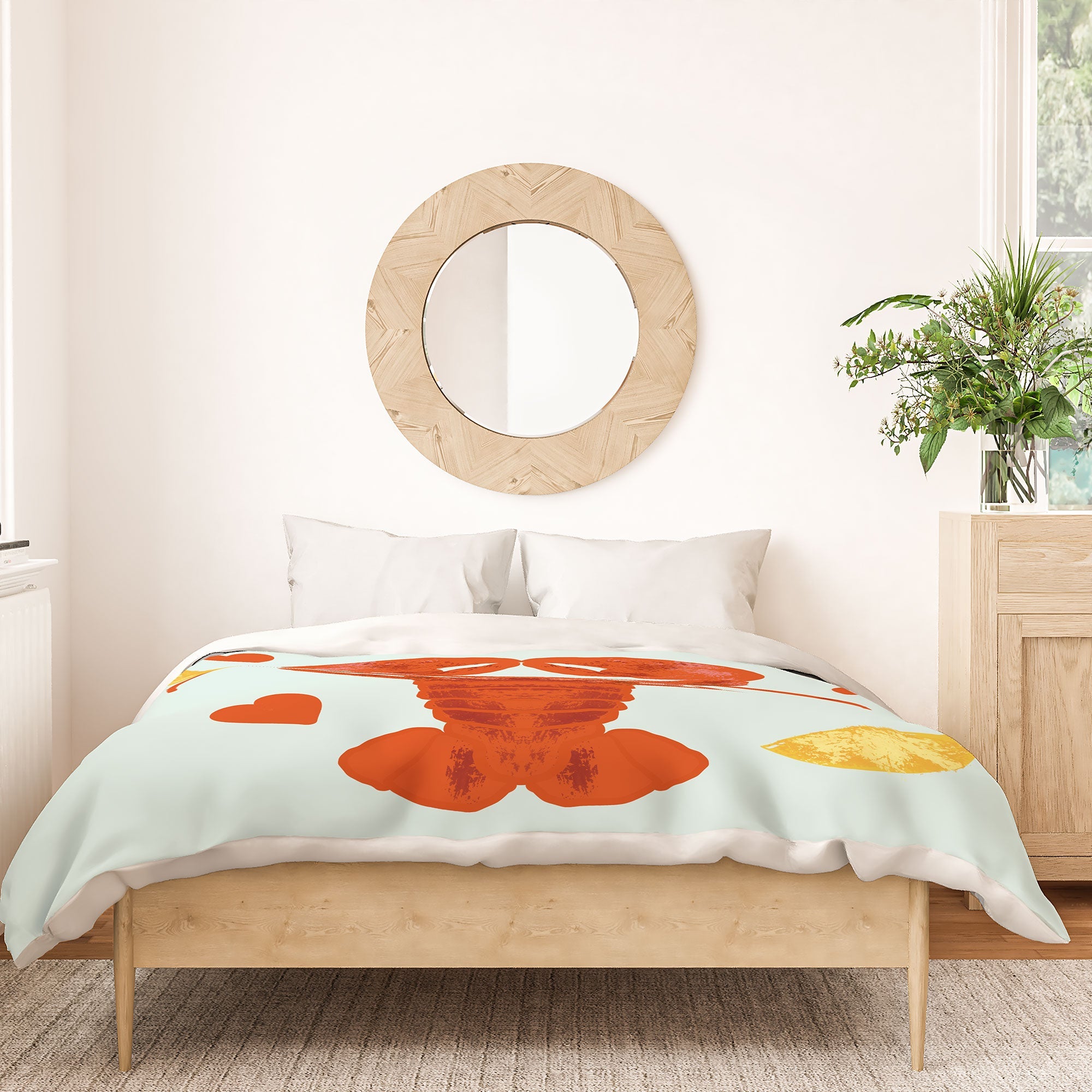 Design by Spark Lob You Lobster Duvet Cover