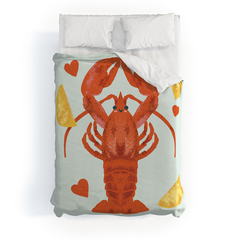 Design by Spark Lob You Lobster Duvet Cover