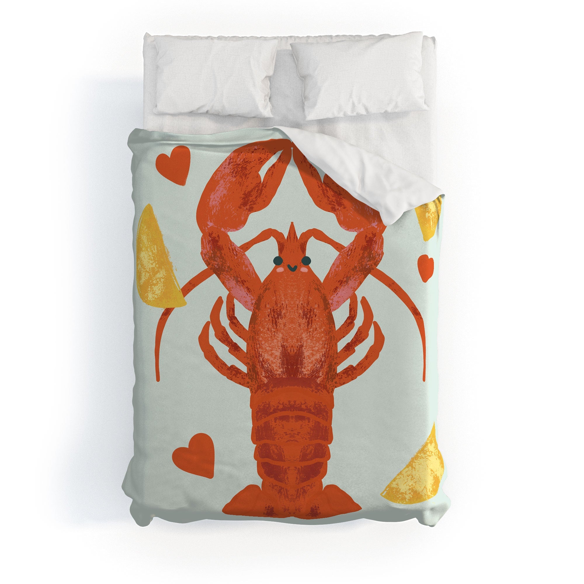 Design by Spark Lob You Lobster Duvet Cover