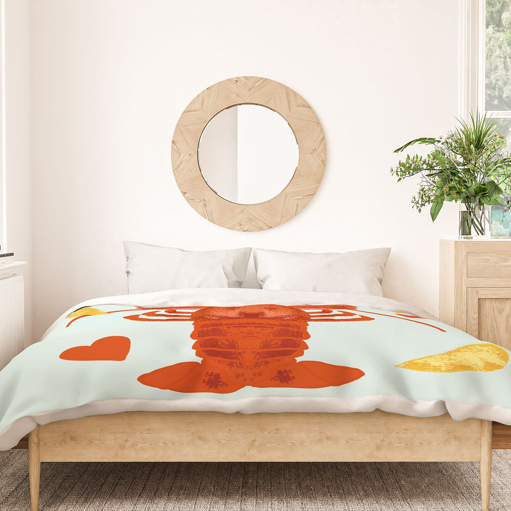 Design by Spark Lob You Lobster Duvet Cover