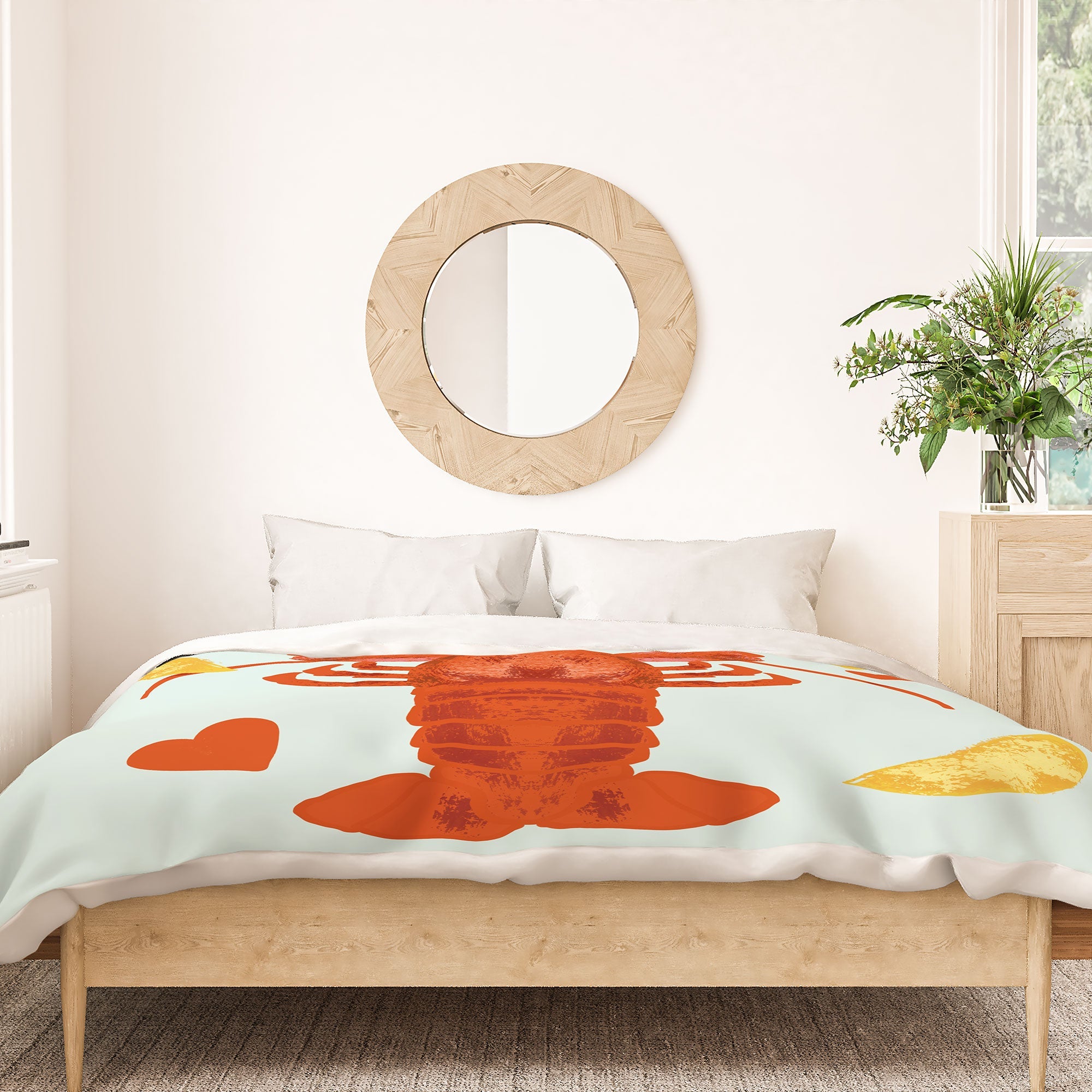 Design by Spark Lob You Lobster Duvet Cover