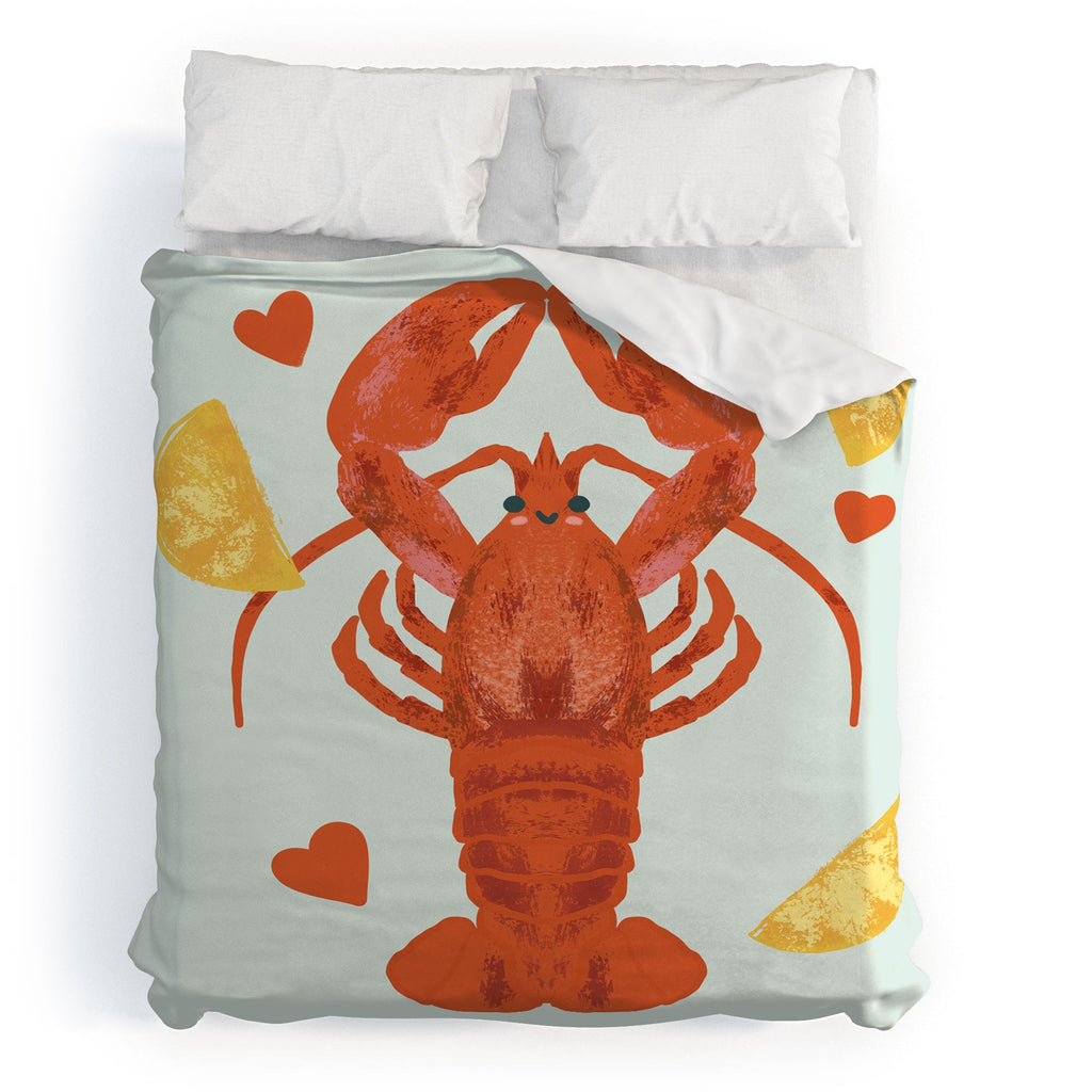 Design by Spark Lob You Lobster Duvet Cover