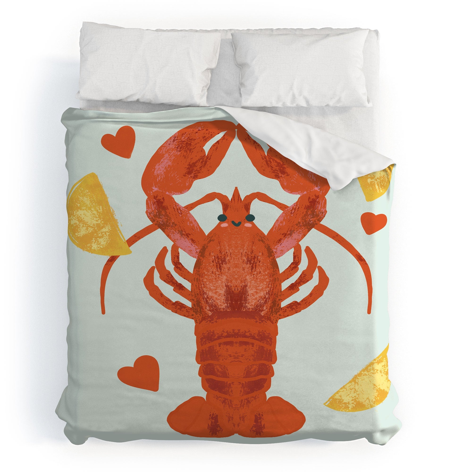 Design by Spark Lob You Lobster Duvet Cover