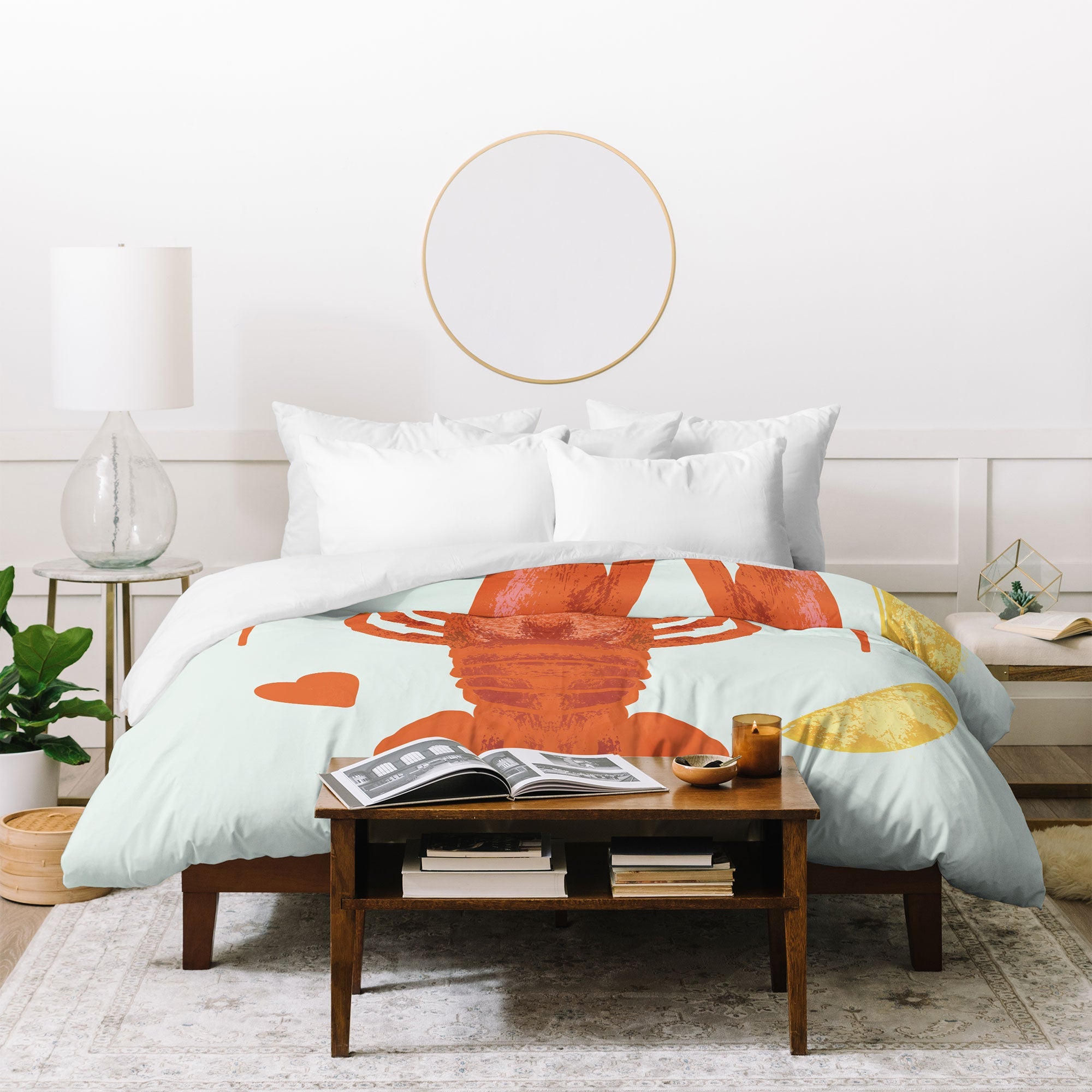 Design by Spark Lob You Lobster Duvet Cover