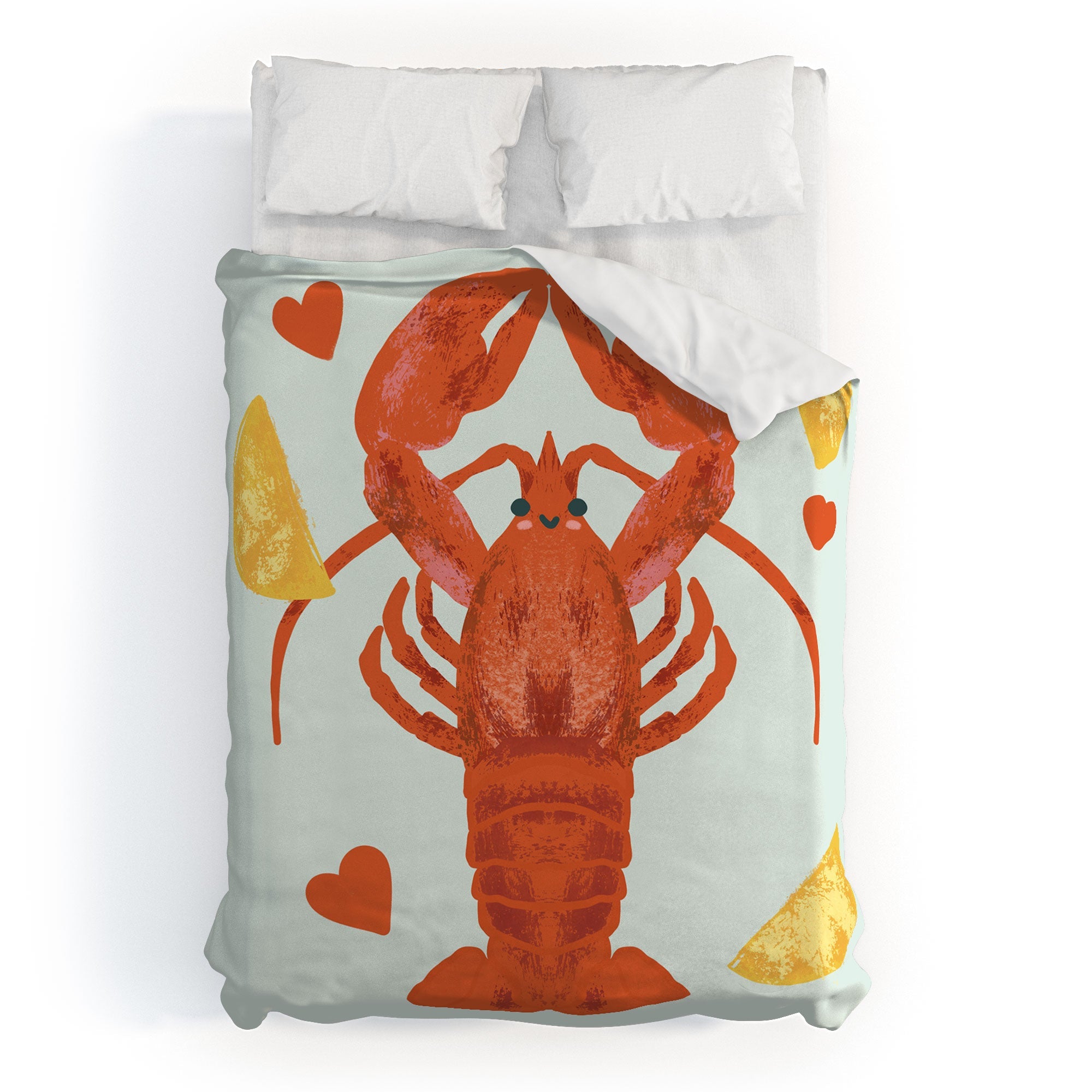 Design by Spark Lob You Lobster Duvet Cover