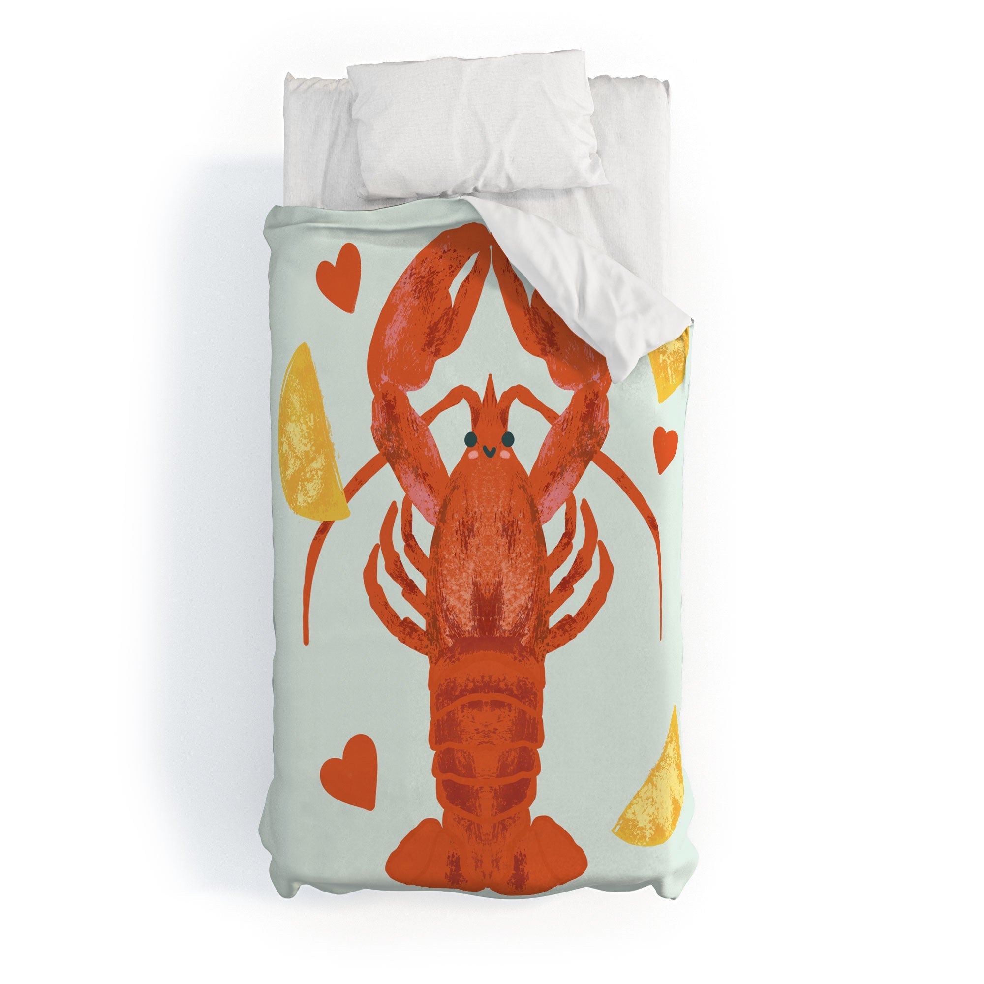 Design by Spark Lob You Lobster Duvet Cover