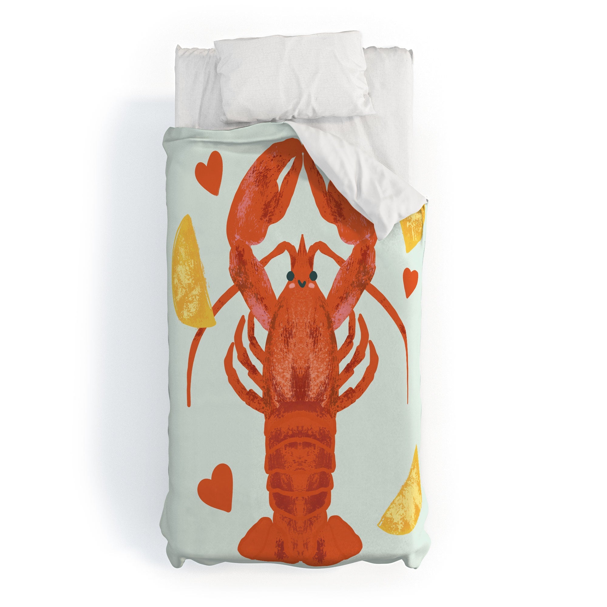 Design by Spark Lob You Lobster Duvet Cover