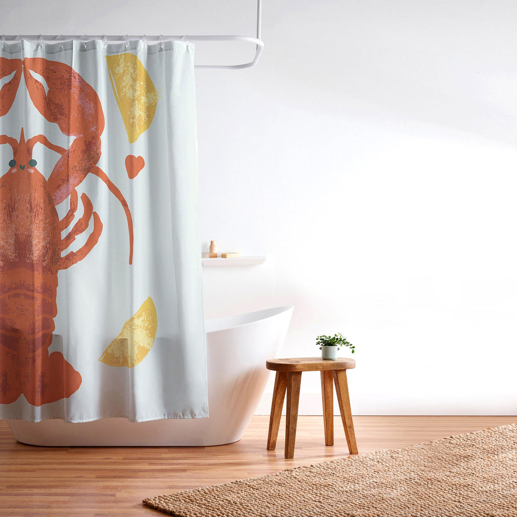 Design by Spark Lob You Lobster Shower Curtain