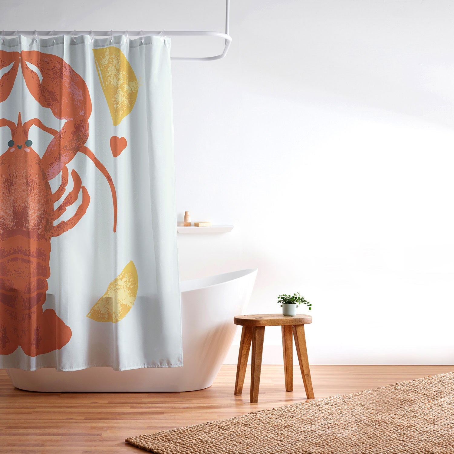 Design by Spark Lob You Lobster Shower Curtain