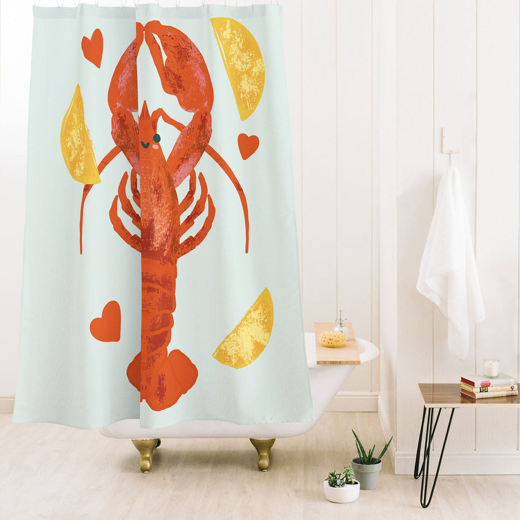 Design by Spark Lob You Lobster Shower Curtain